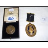 Isle of Wight ceremonial medal, together with a bo