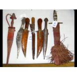 African dagger, together with others