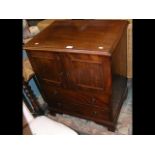 Mahogany pot cupboard