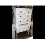 Antique shabby chic chest, together with one other