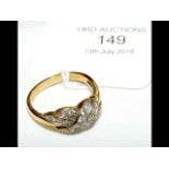An 18ct gold multi-stone diamond ring