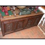 Carved antique coffer