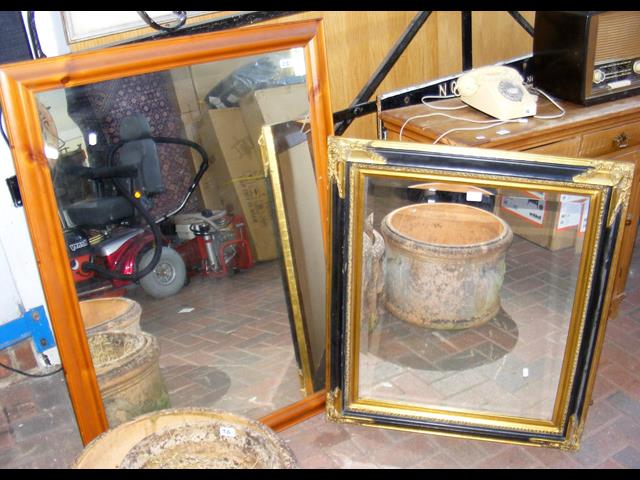 Decorative wall mirror and one other