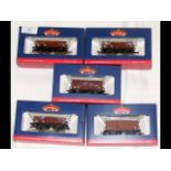 Four boxed Bachmann rolling stock