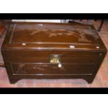 Carved camphorwood chest