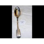 A Paul Storr silver serving spoon - 2.7oz