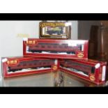 Three boxed GMR carriages - 54202-1 and other