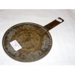 Old oriental metal mirror