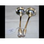 Two silver sauce ladles - 5.2oz