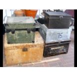 Selection of old trunks