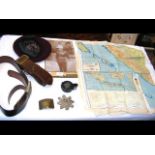 Selection of interesting military items, including