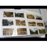 Album containing 300 vintage British topographical