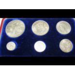 A similar George V 1935 Silver 6 Coin Set in prese