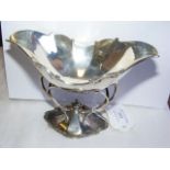 A silver bonbon dish