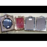 Selection of silver and other photo frames