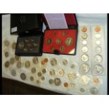 A 1985 Canadian Mint Coin Set, together with other