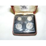 A cased set of Elizabeth II Maundy money - 1979