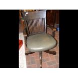 Antique swivel office chair