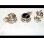 Silver condiment set