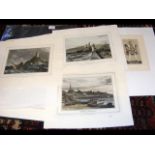 Selection of old engravings - Aberdeenshire and ot