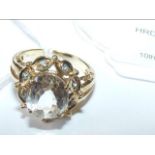 A 9ct gold dress ring