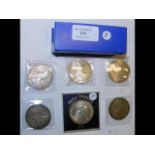 Six Austrian "Maria Theresa" silver coins