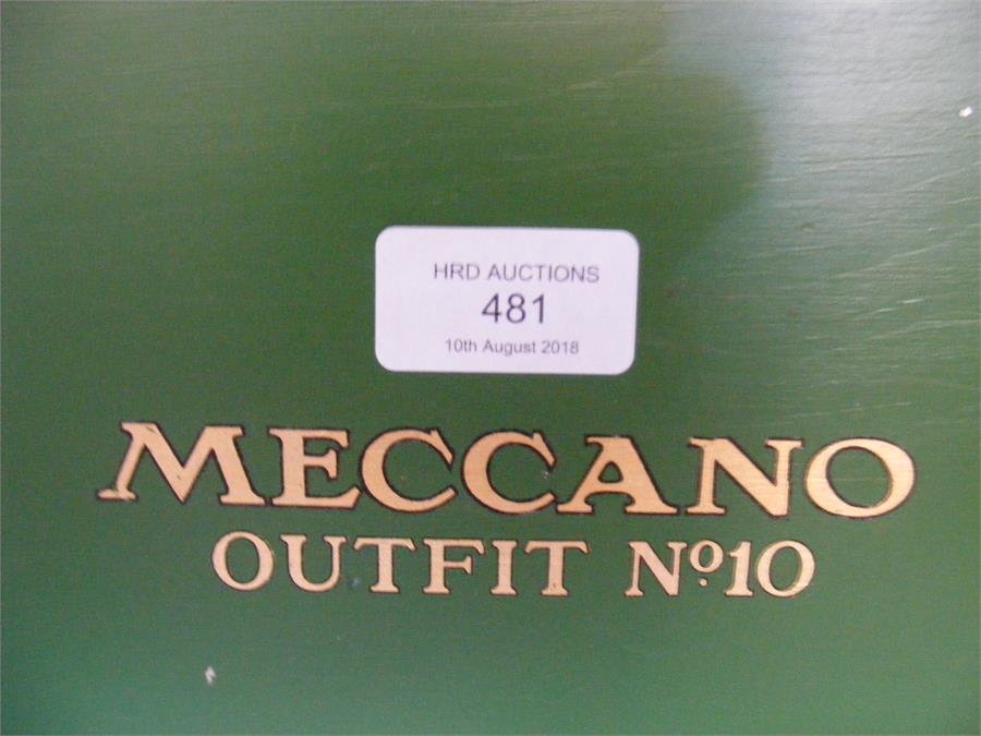 Meccano Outfit No.10 in original green box (incomp - Image 2 of 7