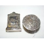 A miniature silver cupboard - Chester import 1906,