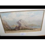 PHILIP MITCHELL - watercolour of coastal scene -