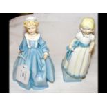 Royal Worcester figure "Grandmother's Dress", toge