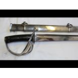 A British patent 1853 Cavalry sabre with metal sca