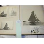 An album of early boat and yacht photographs - Isl