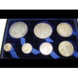 A Victoria Jubilee 7 Coin Silver Specimen Set in p