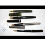 Four collectable Parker Pens