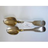 A silver, Edinburgh hallmarked, serving spoon, tog