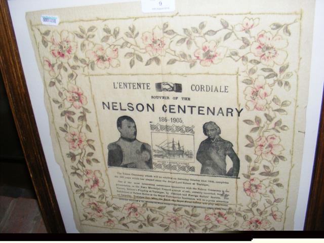 A 36cm x 33cm Nelson Centenary 1905 napkin