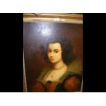 Antique (possibly 18th century) oil on canvas port