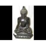 An antique bronze Buddha - 38cm high