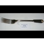 A Paul Storr silver dessert fork - London 1812