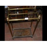 Antique brass and metal stick/umbrella stand