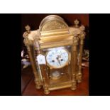 An impressive 19th century ormolu mantel clock wit