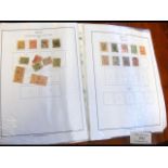 Album containing collectable stamps from Greece -