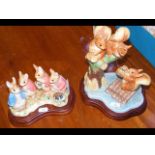 Beatrix Potter figure "Four Little Rabbits", toget