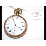 A gent's pocket watch with separate second hand