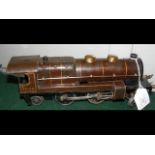 A Hornby O gauge tinplate clockwork locomotive - 3