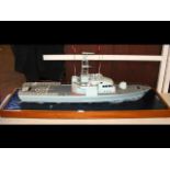 A Norman Hill scale model of a Naval ship - 126cm