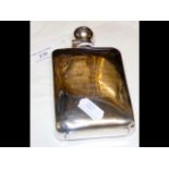 Silver hip flask - London 1899