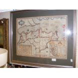 JOHN SPEED - antique hand coloured map of the Isle