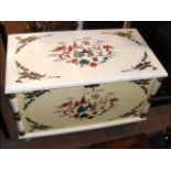 Oriental style blanket box