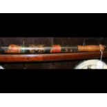 A hand painted antique truncheon No.13